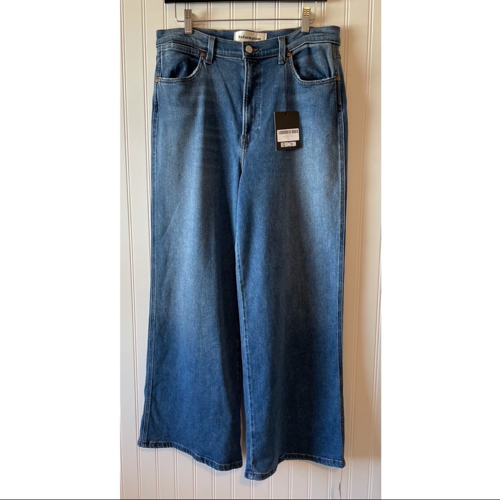 Reformation Lisa High Rise Wide Leg Jeans 31 New